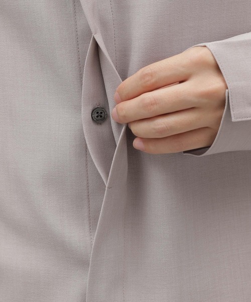 LAKOLE（ラコレ）の「DRYPE比翼長袖シャツ / 993504（シャツ/ブラウス・メンズ・ライトグレー/ブルー/チャコールグレー/グリーン・MEDIUM/LARGE）」の19枚目の写真