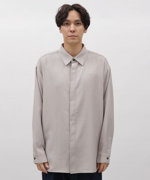 LAKOLE（ラコレ）の「DRYPE比翼長袖シャツ / 993504（シャツ/ブラウス・メンズ・ライトグレー/ブルー/チャコールグレー/グリーン・MEDIUM/LARGE）」の6枚目の写真