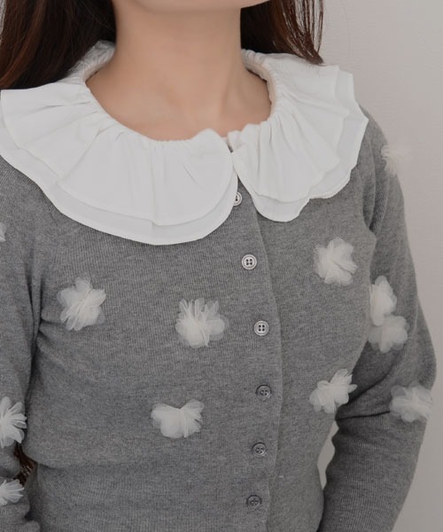 Mayree（メイリー）の「【resonance】フリルデザイン つけ襟/フェイクシャツ【マルチウェイ】（付け襟・レディース・ホワイト・FREE）」の8枚目の写真