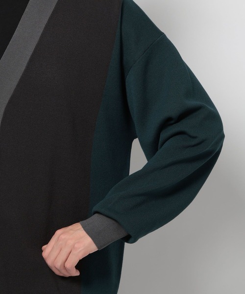 niko and...（ニコアンド）の「カラーブロックニットVネックカーディガン（カーディガン/ボレロ・メンズ・ブラック/アイボリー/オレンジ・MEDIUM/LARGE）」の17枚目の写真