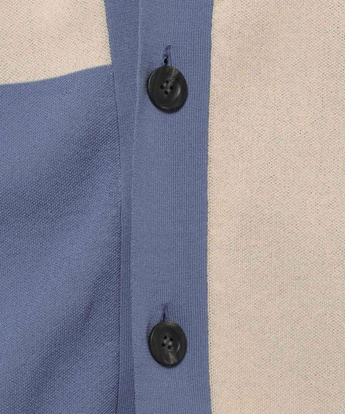 niko and...（ニコアンド）の「カラーブロックニットVネックカーディガン（カーディガン/ボレロ・メンズ・ブラック/アイボリー/オレンジ・MEDIUM/LARGE）」の21枚目の写真