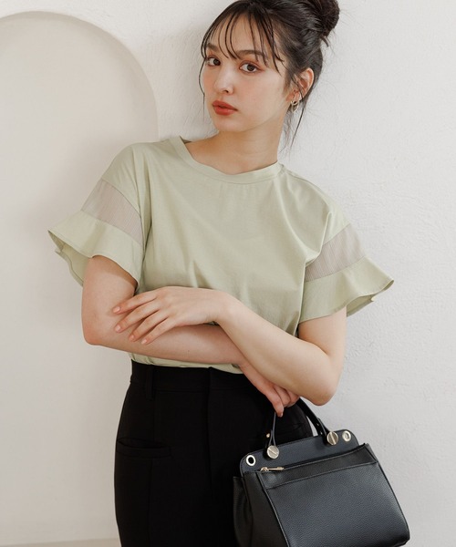 Andemiu（アンデミュウ）の「【WEB限定】ソデフハクカットソー