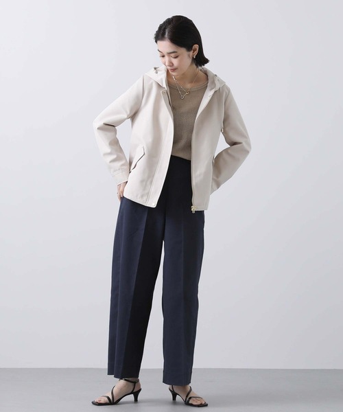 Gready Brilliant（グレディブリリアン）の「ライニングＢＤフードブルゾン（ブルゾン・レディース・ネイビー/アイボリー・FREE）」の3枚目の写真