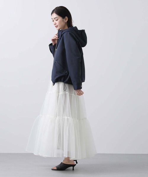 Gready Brilliant（グレディブリリアン）の「ライニングＢＤフードブルゾン（ブルゾン・レディース・ネイビー/アイボリー・FREE）」の19枚目の写真