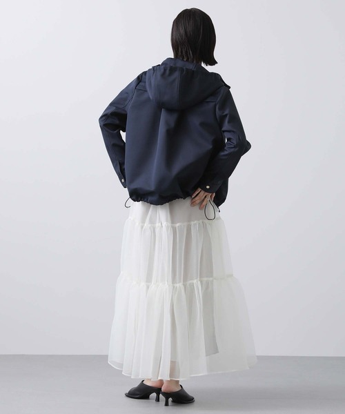 Gready Brilliant（グレディブリリアン）の「ライニングＢＤフードブルゾン（ブルゾン・レディース・ネイビー/アイボリー・FREE）」の20枚目の写真