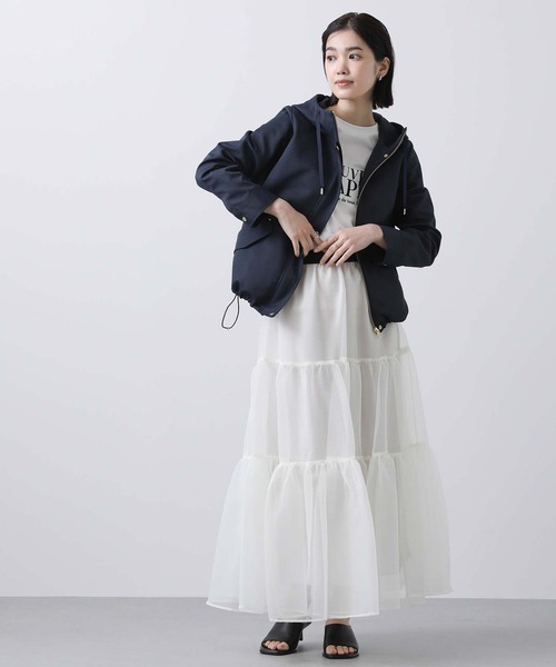 Gready Brilliant（グレディブリリアン）の「ライニングＢＤフードブルゾン（ブルゾン・レディース・ネイビー/アイボリー・FREE）」の21枚目の写真