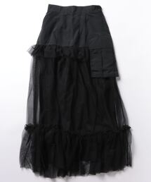 PICCIN | 【WEB限定】チュールティアードカーゴスカート(スカート)