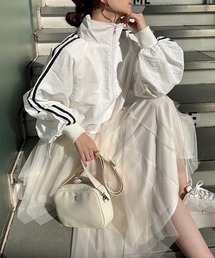 one after another NICE CLAUP | 【ZOZOTOWN限定商品】サイドラインショートブルゾン(ナイロンジャケット)