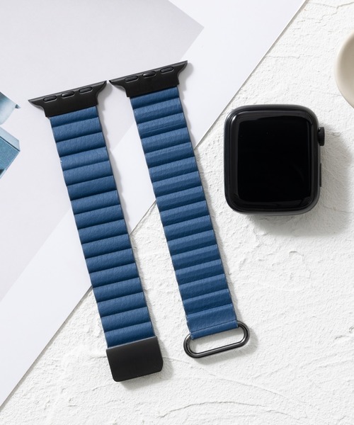 emonique(エモニーク)の「本革レザー Apple Watch バンド スマートウォッチバンド【38/40/41/42/44/45/49mm対応】(デジタル腕時計・レディース・スモークピンク/ダークブルー/ブルー/オレンジ/ピンク/カーキ/レッド/グレー/ブラウン/パープル/ベージュ/ダークグリーン/ブラック/ライトグレー/ホワイト・42/38)」の10枚目の写真