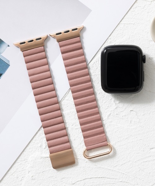 emonique(エモニーク)の「本革レザー Apple Watch バンド スマートウォッチバンド【38/40/41/42/44/45/49mm対応】(デジタル腕時計・レディース・スモークピンク/ダークブルー/ブルー/オレンジ/ピンク/カーキ/レッド/グレー/ブラウン/パープル/ベージュ/ダークグリーン/ブラック/ライトグレー/ホワイト・42/38)」の13枚目の写真