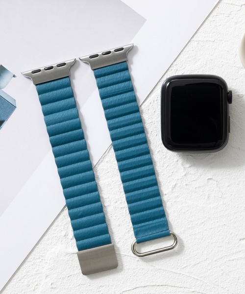 emonique(エモニーク)の「本革レザー Apple Watch バンド スマートウォッチバンド【38/40/41/42/44/45/49mm対応】(デジタル腕時計・レディース・スモークピンク/ダークブルー/ブルー/オレンジ/ピンク/カーキ/レッド/グレー/ブラウン/パープル/ベージュ/ダークグリーン/ブラック/ライトグレー/ホワイト・42/38)」の17枚目の写真