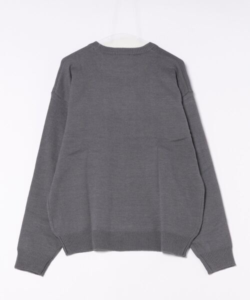 CONVERSE（コンバース）の「【CONVERSE】フロントロゴクルーネックニット（ニット/セーター・レディース・ホワイト/ブラック/ネイビー/ベージュ・L/M）」の5枚目の写真