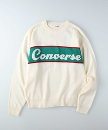 CONVERSE | 【CONVERSE】フロントロゴクルーネックニット(ニット/セーター)