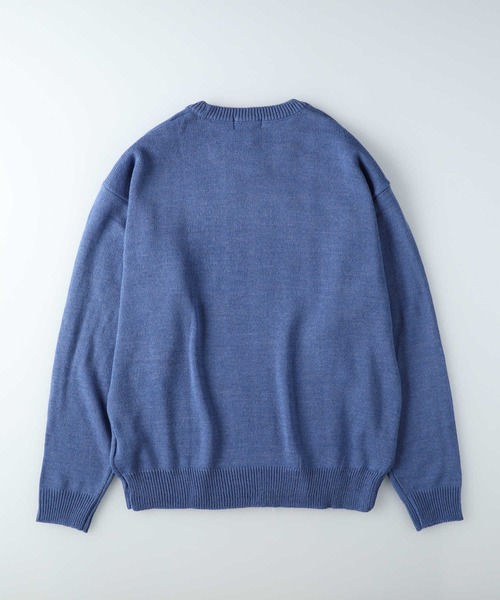 CONVERSE（コンバース）の「【CONVERSE】フロントロゴクルーネックニット（ニット/セーター・レディース・ホワイト/ブラック/ネイビー/ベージュ・L/M）」の6枚目の写真