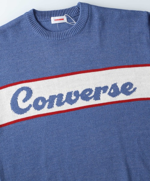 CONVERSE（コンバース）の「【CONVERSE】フロントロゴクルーネックニット（ニット/セーター・レディース・ホワイト/ブラック/ネイビー/ベージュ・L/M）」の7枚目の写真