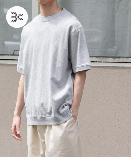 FORK&SPOON(フォークアンドスプーン)の「FORK&SPOON ヘビーウェイト天竺ショートスリーブTシャツ(Tシャツ/カットソー・メンズ・オフホワイト/グレー系その他/チャコールグレー・4/5)」の1枚目の写真