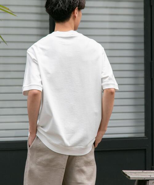 FORK&SPOON(フォークアンドスプーン)の「FORK&SPOON ヘビーウェイト天竺ショートスリーブTシャツ(Tシャツ/カットソー・メンズ・オフホワイト/グレー系その他/チャコールグレー・4/5)」の7枚目の写真