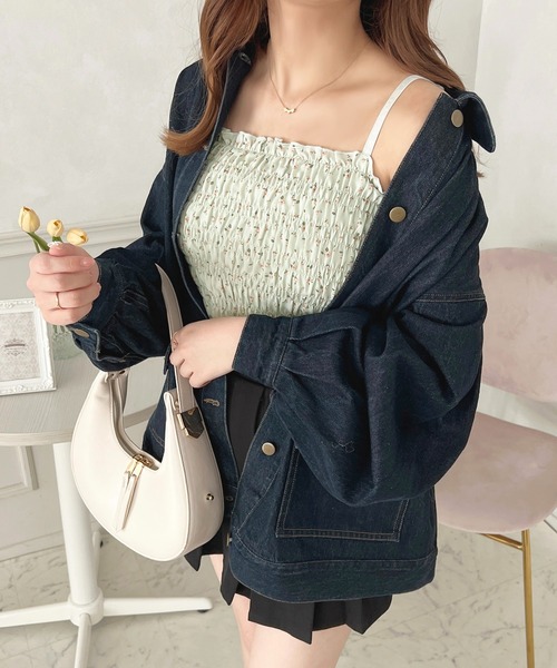 apres jour（アプレジュール）の「シャーリングカップ付きキャミソール【ZOZOTOWN限定アイテム】（キャミソール・レディース・ミント/ピンク系その他/ブラック系その他・フリー/X-LARGE）」の18枚目の写真