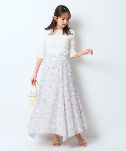 JUSGLITTY（ジャスグリッティー）の「5分袖ボートネック