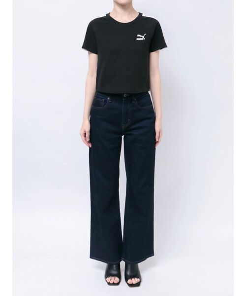 PUMA(プーマ)の「【PUMA】ICONIC T7 スリム Tシャツ(Tシャツ/カットソー・レディース・ホワイト/ブラック・FREE)」の7枚目の写真