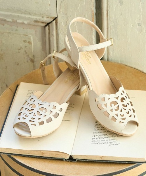 an another angelus（アンアナザーアンジェラス）の「アイアンフレームカットワークサンダル/ananotherangelus（サンダル・レディース・ブルー/ライトピンク/アイボリー・S/M/L）」の7枚目の写真