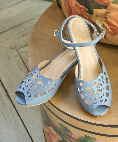 an another angelus（アンアナザーアンジェラス）の「アイアンフレームカットワークサンダル/ananotherangelus（サンダル・レディース・ブルー/ライトピンク/アイボリー・S/M/L）」の9枚目の写真