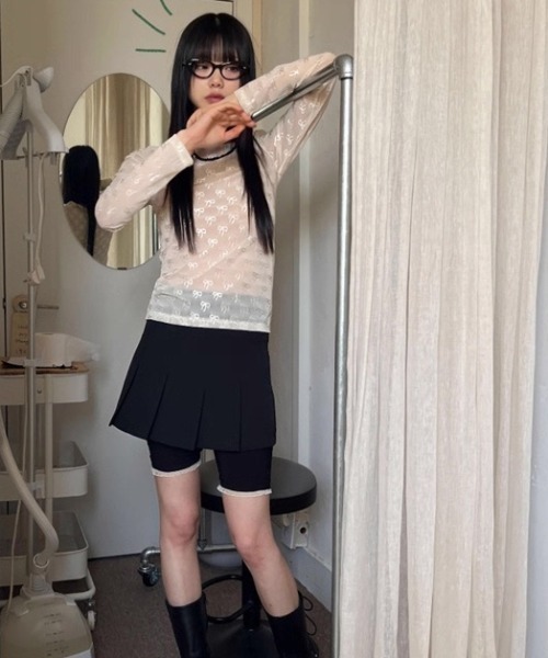 Vipoa(ヴィポア)の「リボンシアートップス(Tシャツ/カットソー・レディース・ホワイト/ブラック・FREE)」の17枚目の写真