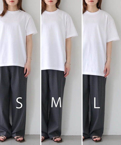 HER CLOSET(ハークローゼット)の「【shemoshelly】WEB限定カリグラフィーロゴTシャツ(Tシャツ/カットソー・レディース・ブラック/ブラック系その他/ホワイト/ホワイト系その他・L/M/S)」の6枚目の写真