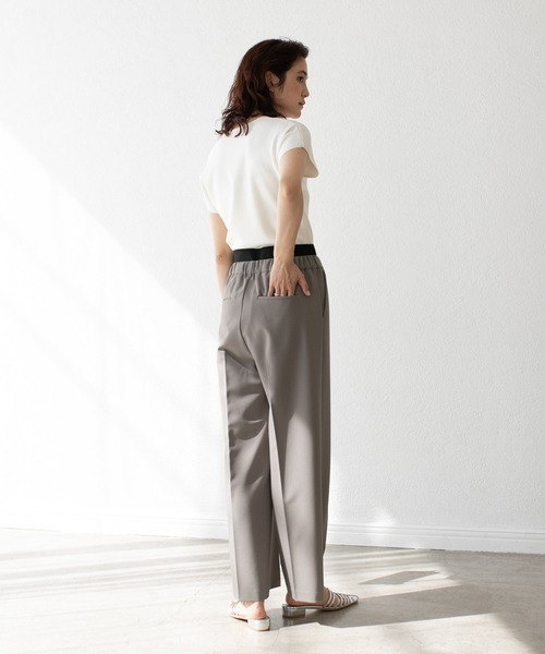 RIVE DROITE（リヴドロワ）の「MONN.:.(モン)/LIGHTレイヤードスラックス（スラックス・レディース・グレー系その他/ブラック・36/38）」の16枚目の写真