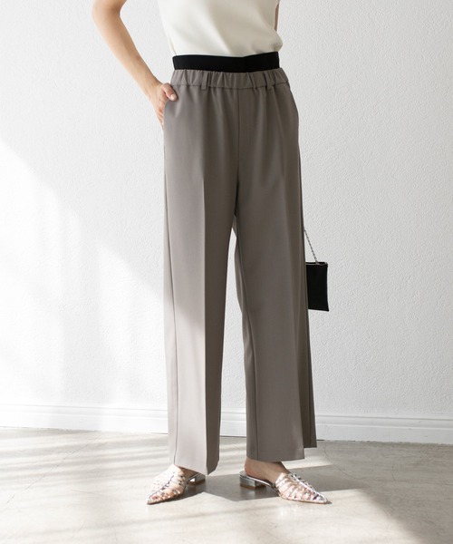 RIVE DROITE（リヴドロワ）の「MONN.:.(モン)/LIGHTレイヤードスラックス（スラックス・レディース・グレー系その他/ブラック・36/38）」の17枚目の写真