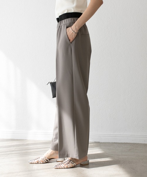 RIVE DROITE（リヴドロワ）の「MONN.:.(モン)/LIGHTレイヤードスラックス（スラックス・レディース・グレー系その他/ブラック・36/38）」の6枚目の写真