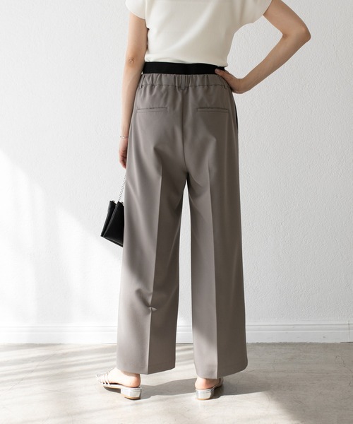 RIVE DROITE（リヴドロワ）の「MONN.:.(モン)/LIGHTレイヤードスラックス（スラックス・レディース・グレー系その他/ブラック・36/38）」の7枚目の写真