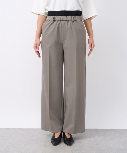 RIVE DROITE（リヴドロワ）の「MONN.:.(モン)/LIGHTレイヤードスラックス（スラックス・レディース・グレー系その他/ブラック・36/38）」の9枚目の写真