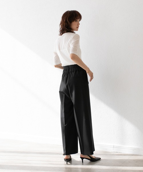 RIVE DROITE（リヴドロワ）の「MONN.:.(モン)/LIGHTレイヤードスラックス（スラックス・レディース・グレー系その他/ブラック・36/38）」の19枚目の写真