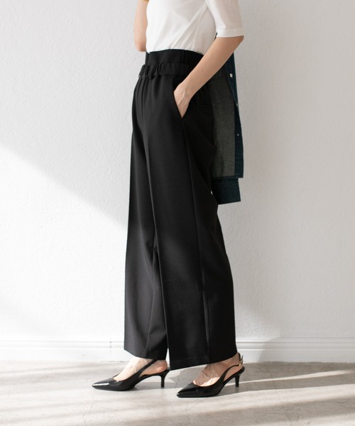 RIVE DROITE（リヴドロワ）の「MONN.:.(モン)/LIGHTレイヤードスラックス（スラックス・レディース・グレー系その他/ブラック・36/38）」の22枚目の写真