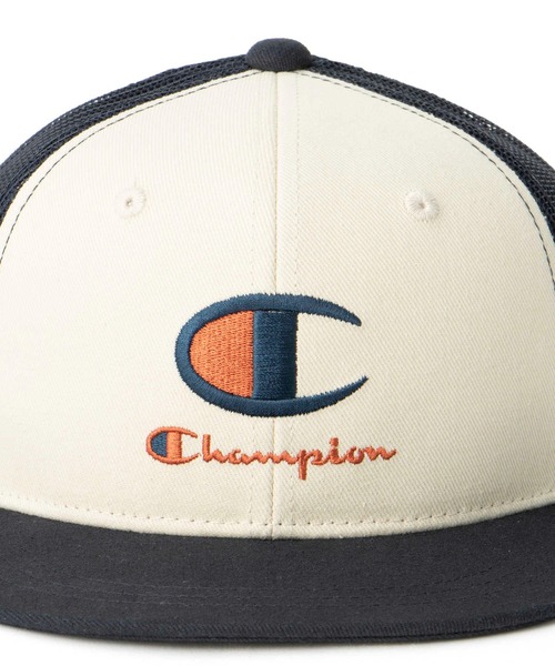 Champion（チャンピオン）の「【Champion】ストレートメッシュキャップ（キャップ・キッズ・ブラック/ネイビー・フリー）」の7枚目の写真