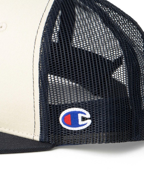 Champion（チャンピオン）の「【Champion】ストレートメッシュキャップ（キャップ・キッズ・ブラック/ネイビー・フリー）」の8枚目の写真