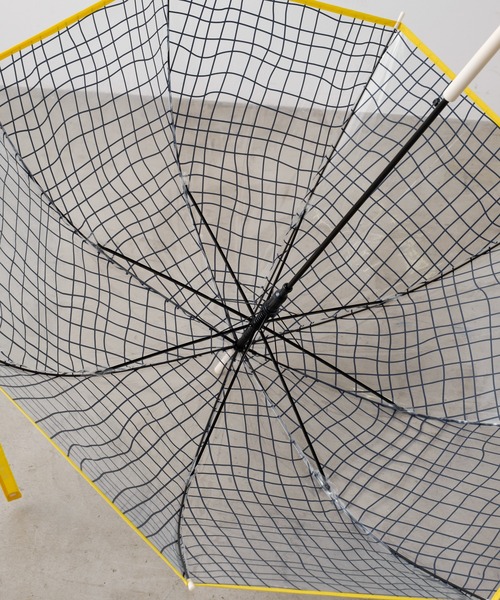 BIRTHDAY BAR（バースデイバー）の「クリアアンブレラ WAVY CHECK（長傘・レディース・オレンジ/ピンク/ブルー/ブラック/カーキ/ネイビー/ダークブルー・フリー）」の22枚目の写真