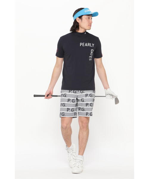 PEARLY GATES】SOLOTEXサッカー ショートパンツ <ストライプロゴ