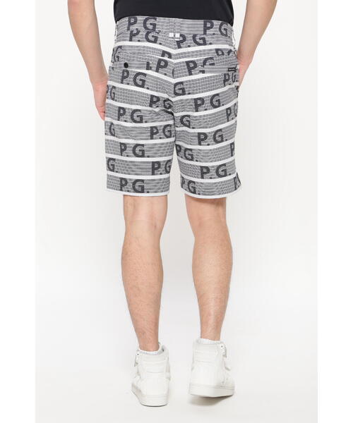 PEARLY GATES】SOLOTEXサッカー ショートパンツ <ストライプロゴ