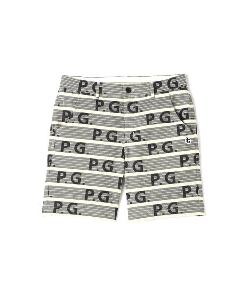 PEARLY GATES】SOLOTEXサッカー ショートパンツ <ストライプロゴ