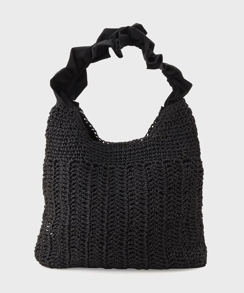 OPAQUE.CLIP（オペークドットクリップ）の「◆フリルハンドルワンショルダーバッグ（ショルダーバッグ・レディース・ブラック/ブラウン系/ライトベージュ・00）」の2枚目の写真