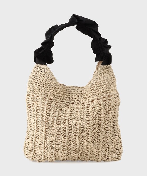 OPAQUE.CLIP（オペークドットクリップ）の「◆フリルハンドルワンショルダーバッグ（ショルダーバッグ・レディース・ブラック/ブラウン系/ライトベージュ・00）」の7枚目の写真