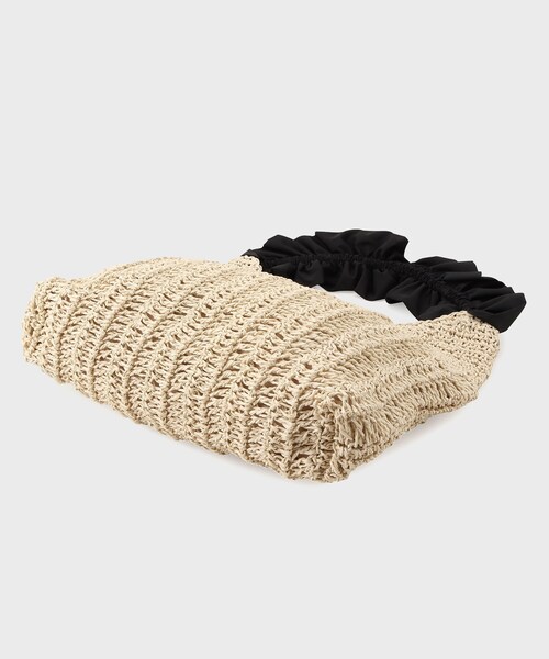 OPAQUE.CLIP（オペークドットクリップ）の「◆フリルハンドルワンショルダーバッグ（ショルダーバッグ・レディース・ブラック/ブラウン系/ライトベージュ・00）」の8枚目の写真