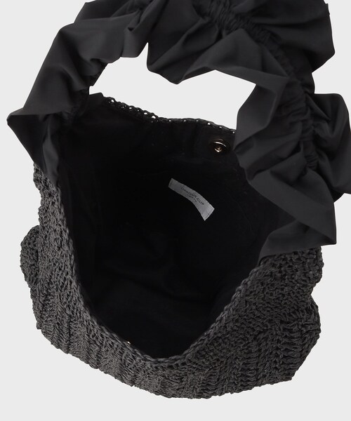 OPAQUE.CLIP（オペークドットクリップ）の「◆フリルハンドルワンショルダーバッグ（ショルダーバッグ・レディース・ブラック/ブラウン系/ライトベージュ・00）」の10枚目の写真