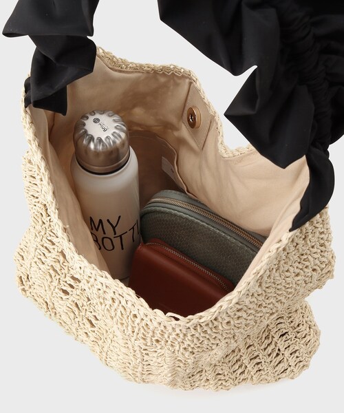 OPAQUE.CLIP（オペークドットクリップ）の「◆フリルハンドルワンショルダーバッグ（ショルダーバッグ・レディース・ブラック/ブラウン系/ライトベージュ・00）」の12枚目の写真