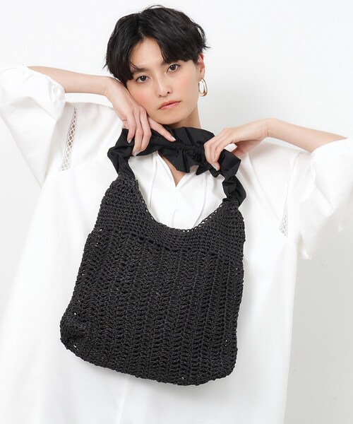 OPAQUE.CLIP（オペークドットクリップ）の「◆フリルハンドルワンショルダーバッグ（ショルダーバッグ・レディース・ブラック/ブラウン系/ライトベージュ・00）」の13枚目の写真