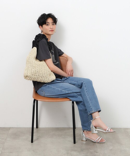 OPAQUE.CLIP（オペークドットクリップ）の「◆フリルハンドルワンショルダーバッグ（ショルダーバッグ・レディース・ブラック/ブラウン系/ライトベージュ・00）」の17枚目の写真