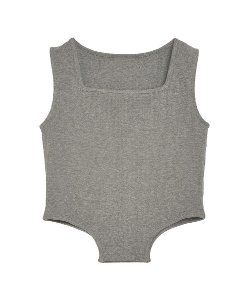 Re:EDIT（リエディ）の「ストレッチリブハイレグタンクトップ（タンクトップ・レディース・レッド/ホワイト/ブラック/チャコールグレー・LARGE/MEDIUM）」の9枚目の写真