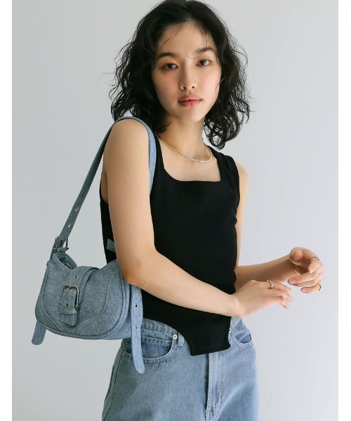 Re:EDIT（リエディ）の「ストレッチリブハイレグタンクトップ（タンクトップ・レディース・レッド/ホワイト/ブラック/チャコールグレー・LARGE/MEDIUM）」の18枚目の写真